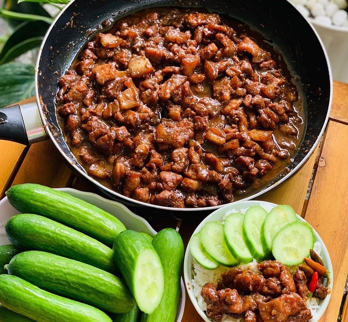 Cách làm mắm ruốc chưng thịt