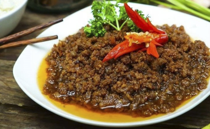 Giới thiệu món mắm tép chưng thịt nhà làm 