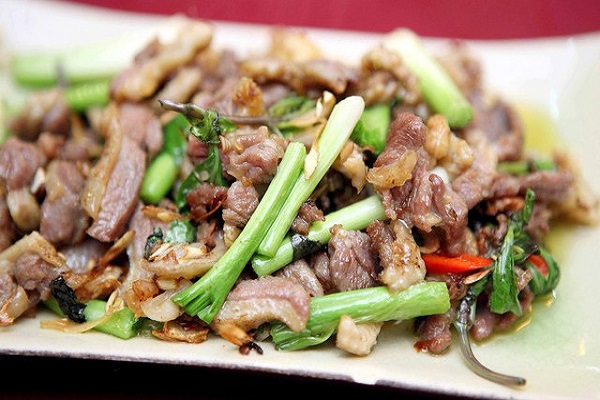 ngỗng xào lăn