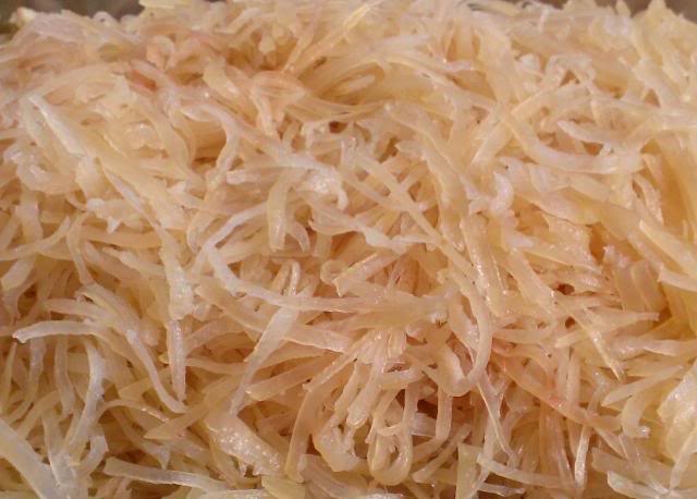 Sơ chế bì và thịt